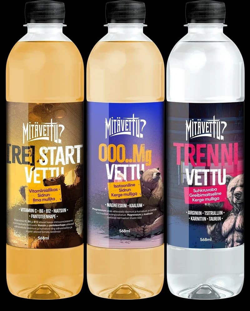 [RE]START, OOO..Mg ja TRENNI VETTU pudelid